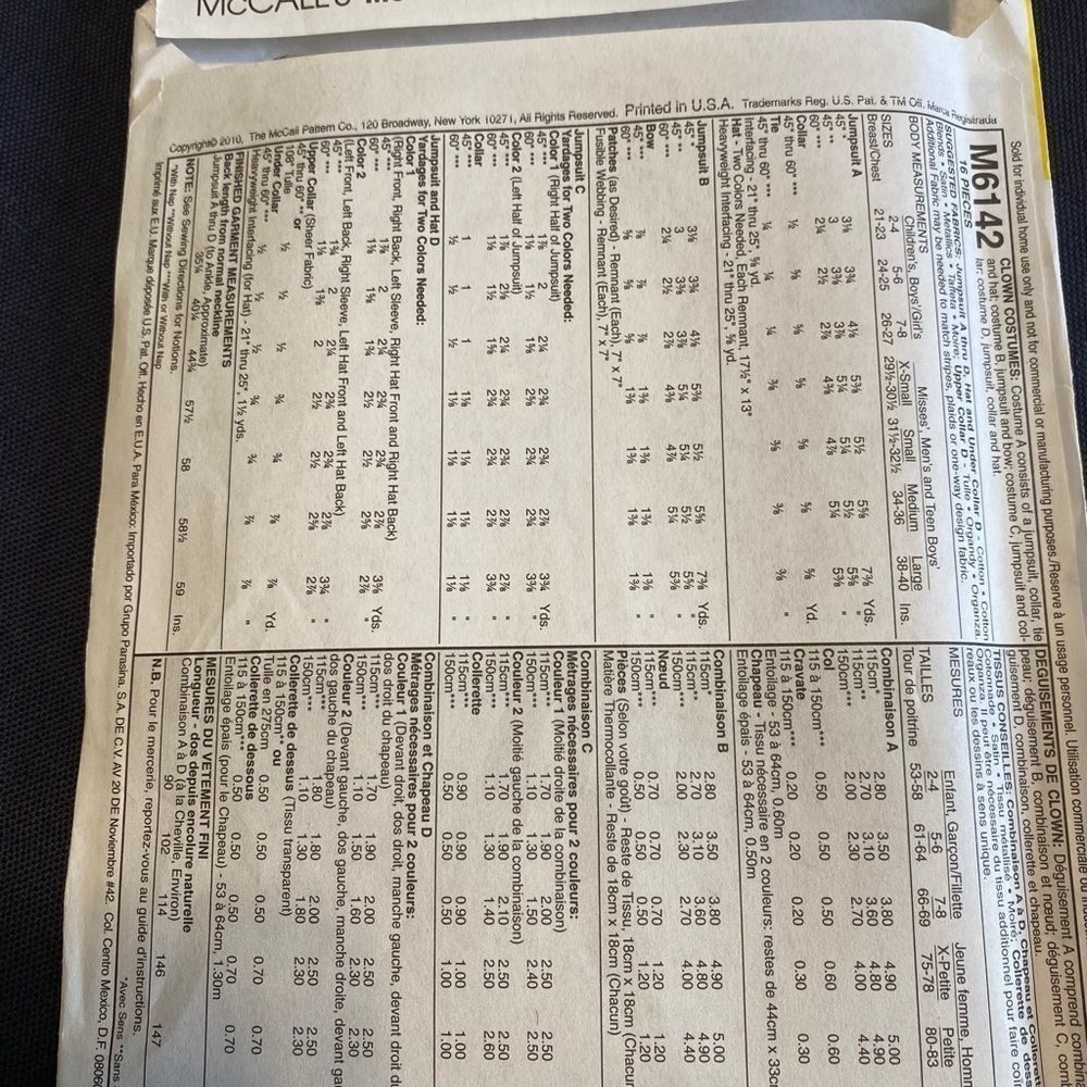 McCalls sewing pattern - Picture 2 of 2